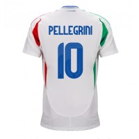 Fotbalové Dres Itálie Lorenzo Pellegrini #10 Venkovní ME 2024 Krátký Rukáv